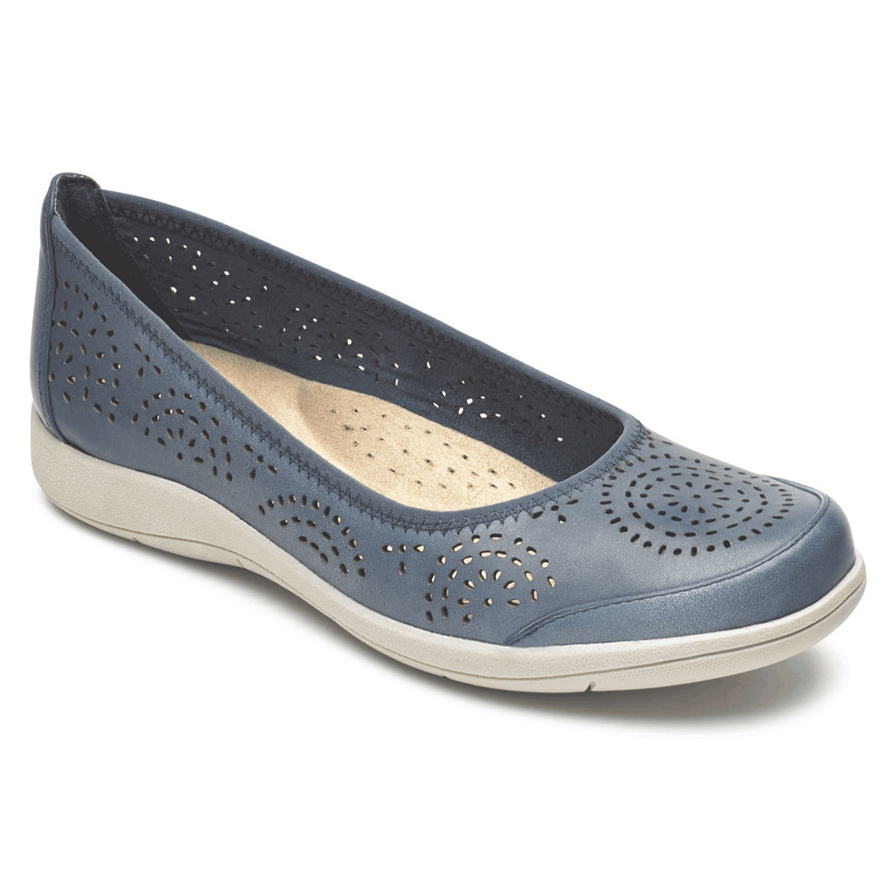 Rockport Slip-On For Womens Blue - Daisey Ballet - OR6420871